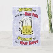 Grappige verjaardagskaarten: bierfilosofie kaart (Voorkant)