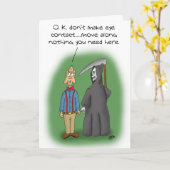 Grappige verjaardagskaarten: blijf lopen kaart (Gele Bloem)