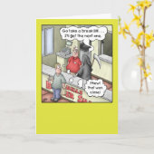 Grappige verjaardagskaarten: Burger Bash 2 Kaart (Gele Bloem)