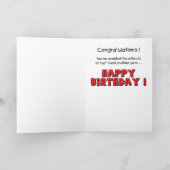 Grappige verjaardagskaarten: Burger Bash Kaart (Binnen)