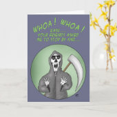 Grappige verjaardagskaarten: een jaar ouder kaart (Gele Bloem)