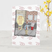 Grappige Verjaardagskaarten: Fontein van de Jeugd Kaart (Gele Bloem)