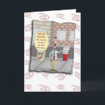 Grappige Verjaardagskaarten: Fontein van de Jeugd Kaart<br><div class="desc">Een grappige cartoon verjaardagskaart over de dicovery van de fontein van de jeugd.</div>