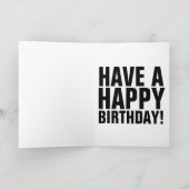 Grappige verjaardagskaarten, GANGSTER MAFFIA GUY Kaart (Binnen)