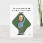 Grappige verjaardagskaarten: geheugen kaart (Voorkant)