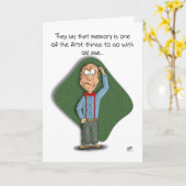 Grappige verjaardagskaarten: geheugen kaart (Gele Bloem)