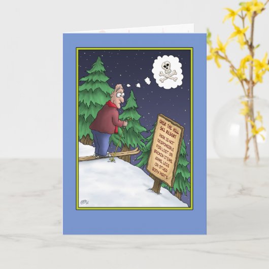 Grappige verjaardagskaarten: het is allemaal berga kaart (Gele Bloem)