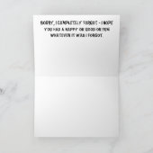 "Grappige verjaardagskaarten" Kaart (Binnen)