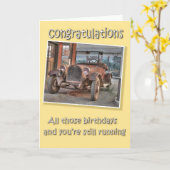 "Grappige verjaardagskaarten" Kaart (Gele Bloem)