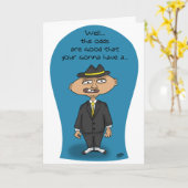 Grappige Verjaardagskaarten: Mobster Verjaardag Kaart (Gele Bloem)