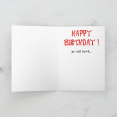 Grappige verjaardagskaarten: oude scheet kaart (Binnen)