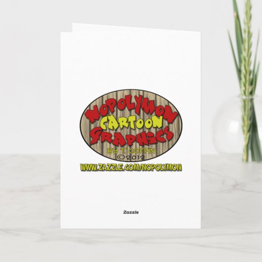 Grappige Verjaardagskaarten: Pinguïn Pranks Kaart (Achterkant)