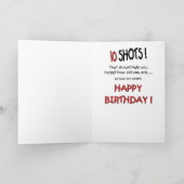 Grappige verjaardagskaarten: Shot Amnesia Kaart (Binnen)