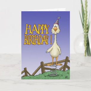 Grappige verjaardagskaarten: Spring Chicken 2 Kaart