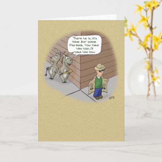 Grappige Verjaardagskaarten: Verjaardag Tail Payba Kaart (Gele Bloem)