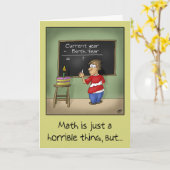 Grappige Verjaardagskaarten: Verjaardag Wiskunde Kaart (Gele Bloem)