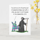 Grappige verjaardagskaarten: verjaardagsfeestplann kaart (Gele Bloem)