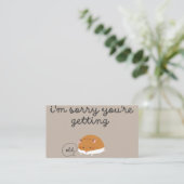 grappige verjaardagskaarten visitekaartje (Staand voorkant)