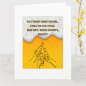 Grappige verjaardagskaarten voor mannen kaart (Gele Bloem)