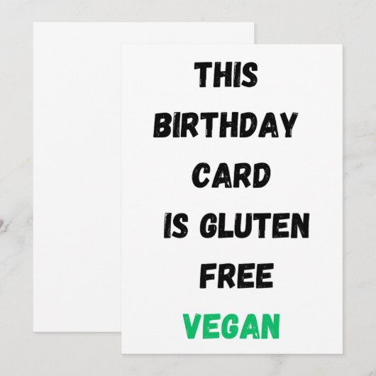 grappige verjaardagskaarten vriend kaart (Voorkant / Achterkant)