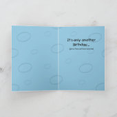 Grappige verjaardagskaarten: wees niet bang kaart (Binnen)