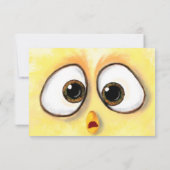 Grappige Verjaardagskip met Verraste Schattigee Ka Kaart (Achterkant)