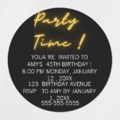 Grappige verjaardagslabels labels (Design 1)