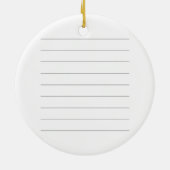 Grappige verjaardagssticker keramisch ornament (Achterkant)
