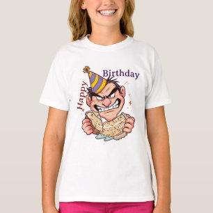 Grappige verjaardagssticker t-shirt