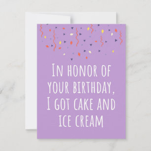 Grappige verjaardagstaart gefeliciteerd met je ver feestdagenkaart