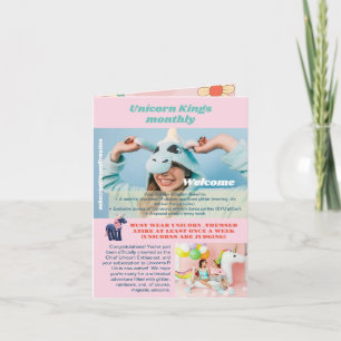Grappige verjaardagsuitnodiging, Eenhoorn Liefde, 