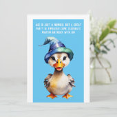 grappige verjaardagsuitnodiging is slechts een get kaart (Staand voorkant)