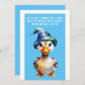 grappige verjaardagsuitnodiging is slechts een get kaart (Voorkant / Achterkant)