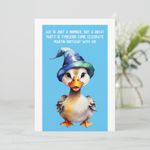 grappige verjaardagsuitnodiging is slechts een get kaart