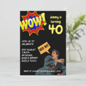 GRAPPIGE Verjaardagsuitnodigingen voor over de Hil Kaart (Staand voorkant)