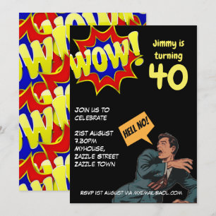 GRAPPIGE Verjaardagsuitnodigingen voor over de Hil Kaart