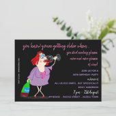 GRAPPIGE Verjaardagsuitnodigingen voor over de Hil Kaart (Staand voorkant)