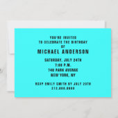 Grappige verjaardagsuitnodigingen voor volwassenen kaart (Achterkant)