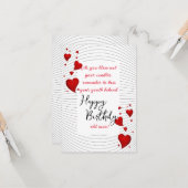 Grappige verjaardagswens kaart (Voorkant / Achterkant in situ)