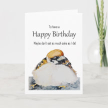 Grappige verjaardagswensen Cute Mus Vogel