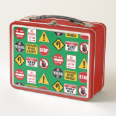 Grappige verkeersborden stoppen niet invoeren waar (Voorkant)