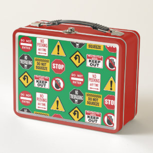 Grappige verkeersborden stoppen niet invoeren waar