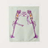 Grappige verkeerslichten wandkleed (Voorkant)