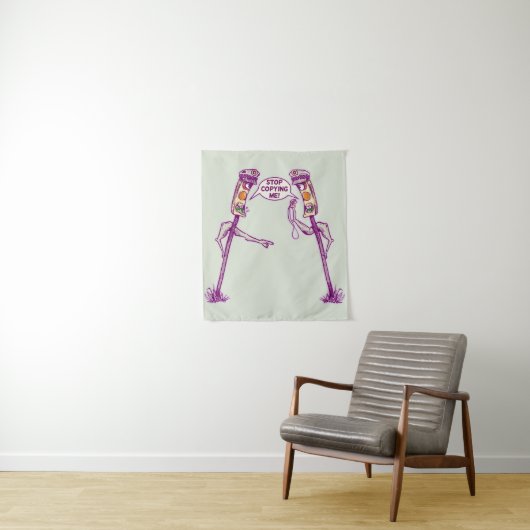 Grappige verkeerslichten wandkleed (In situ)