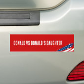 Grappige verkiezing Trump Harris 2024 Bumpersticker (Op auto)