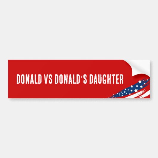 Grappige verkiezing Trump Harris 2024 Bumpersticker (Voorkant)