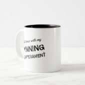 Grappige verkiezingen 2016 Mijn winnende temperame Tweekleurige Koffiemok (Voorkant links)