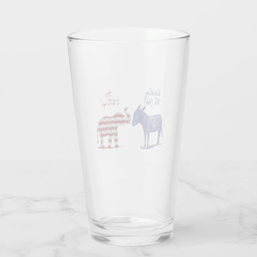Grappige verkiezingen thema pro democraten Biden 2 Glas (Achterkant)