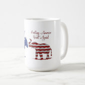 Grappige verkiezingen thema pro Republikein Trump Koffiemok (Voorkant rechts)