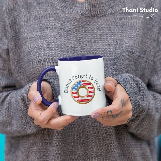 Grappige verkiezingen vergeet niet te stemmen mok